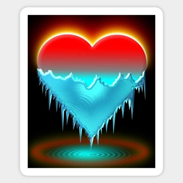 Melt Your Ice Cold Heart Sticker by Wakanda Forever